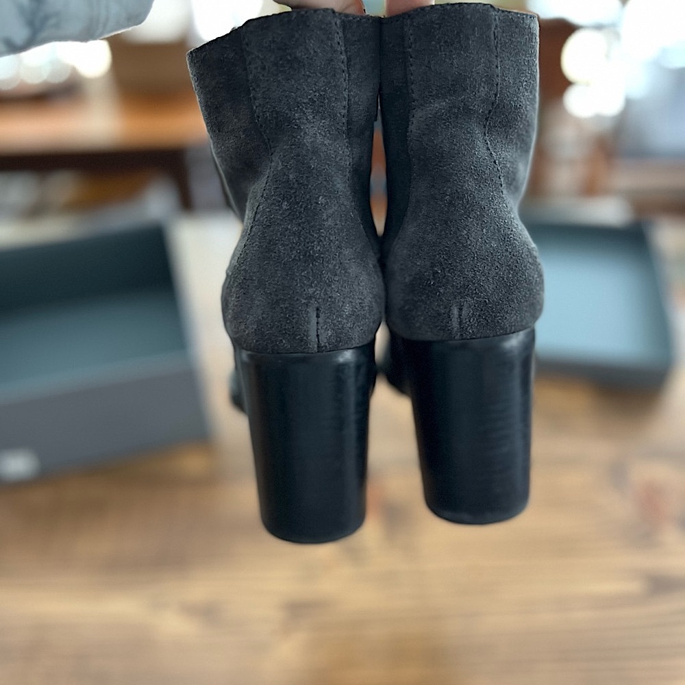 Aquatalia Ilisa suede booties- grey - Picture 6 of 6